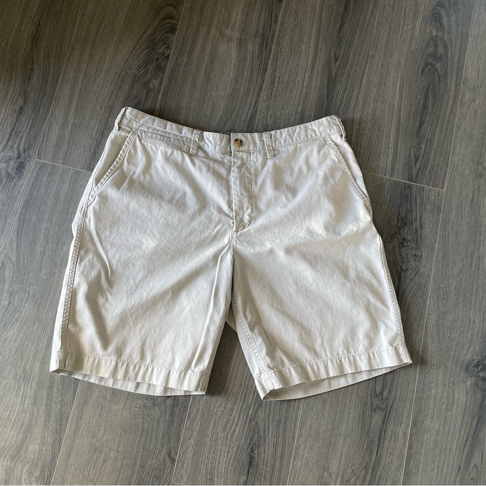 Polo Ralph Lauren Relaxed Fit Chino Shorts Stone Men’s Size 36x9 Khakis Dress